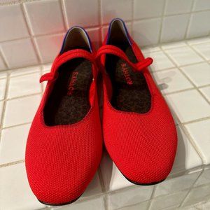 Rothy's The Square Mary Jane - Red, Size 8